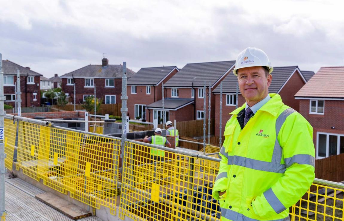 An Eccleston homes developer on site