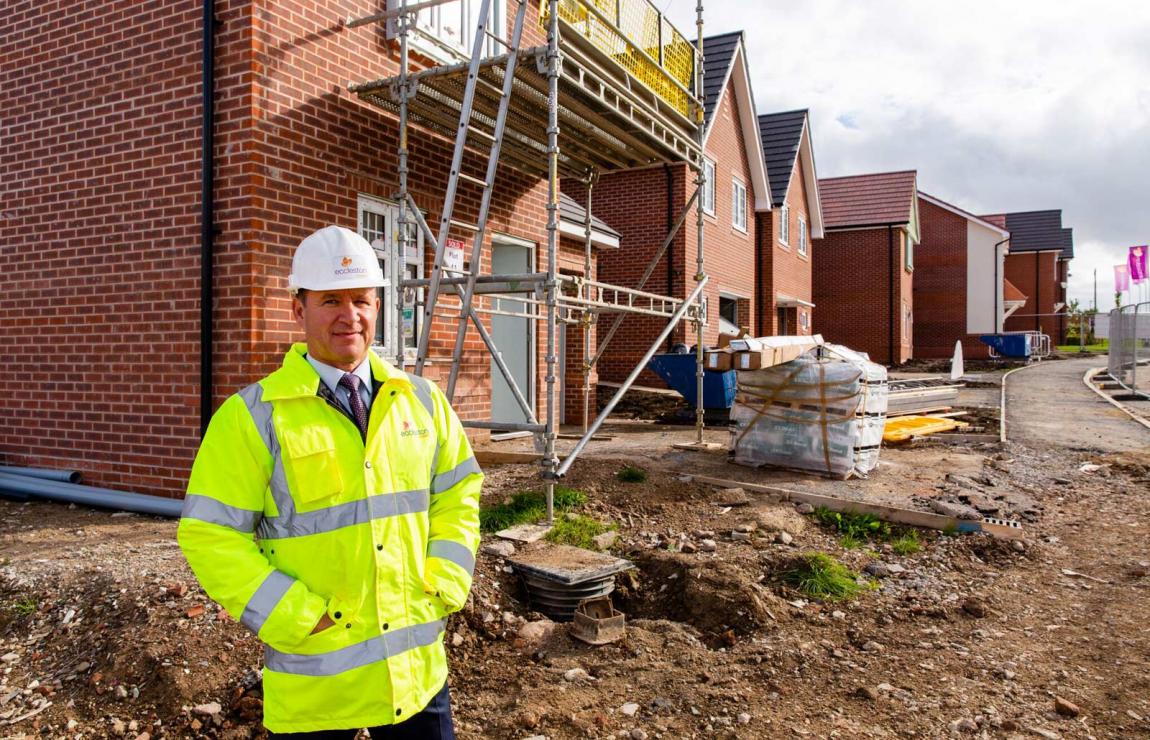 An Eccleston homes developer on site
