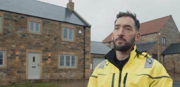 Jonathan Kitching on site in Yorkshire
