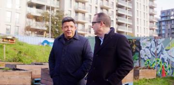 Neil Jefferson, HBF on site with Phil Hooper, CBPF